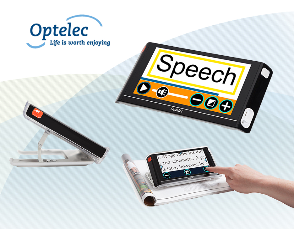 Optelec Compact 6 HD Speech is More Than Just Another Electronic Magnifier Closing The Gap