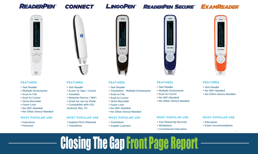 Exam Reader C-Pen Assistive Technology Text-to-Speech 