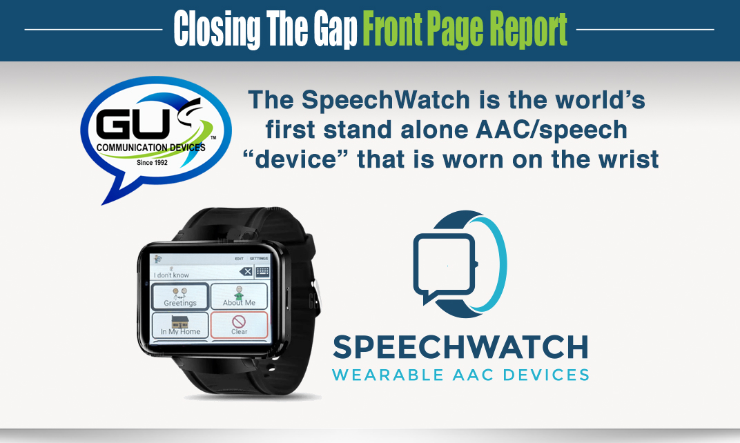 Speechwatch Is The World S First Stand Alone Aac Speech Device