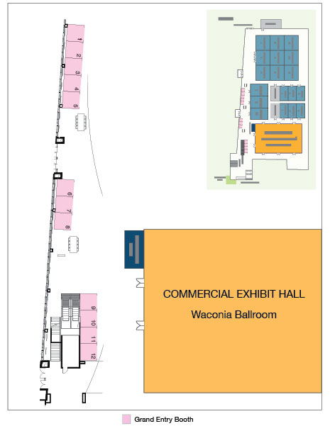 Map of Grand Entry Booths