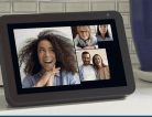 Amazon Alexa on a tablet with 3 woman on a video call