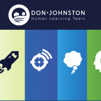 Picture of all of Don-Johnston's product's logos together