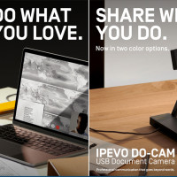 IPEVO Do-Cam camera with a laptop