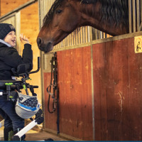 girl using Grillo gait trainer