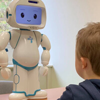 Luxai QTrobot tutor for autistic children