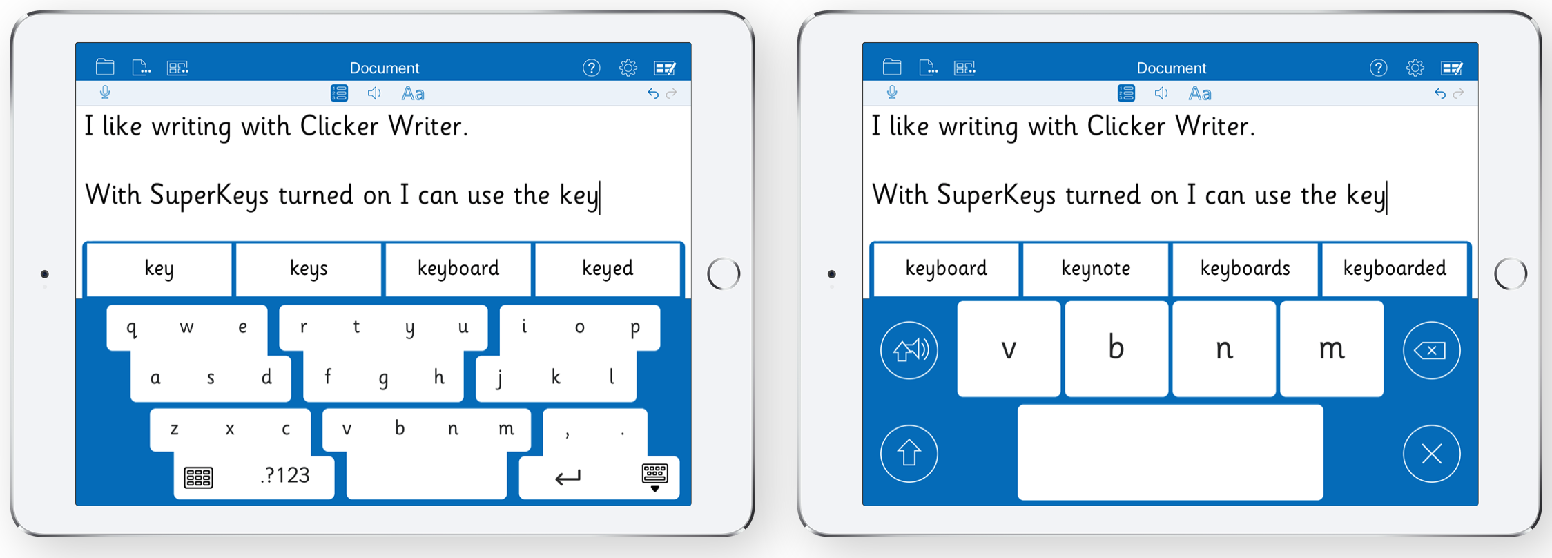 SuperKeys for younger writers