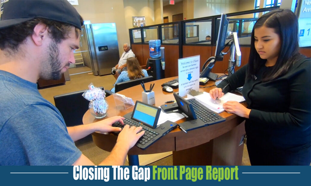 Closing The Gap Front Page Report on Scomm