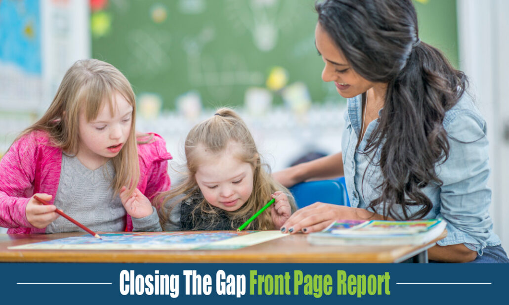 Closing The Gap Front Page Report on TeachTown