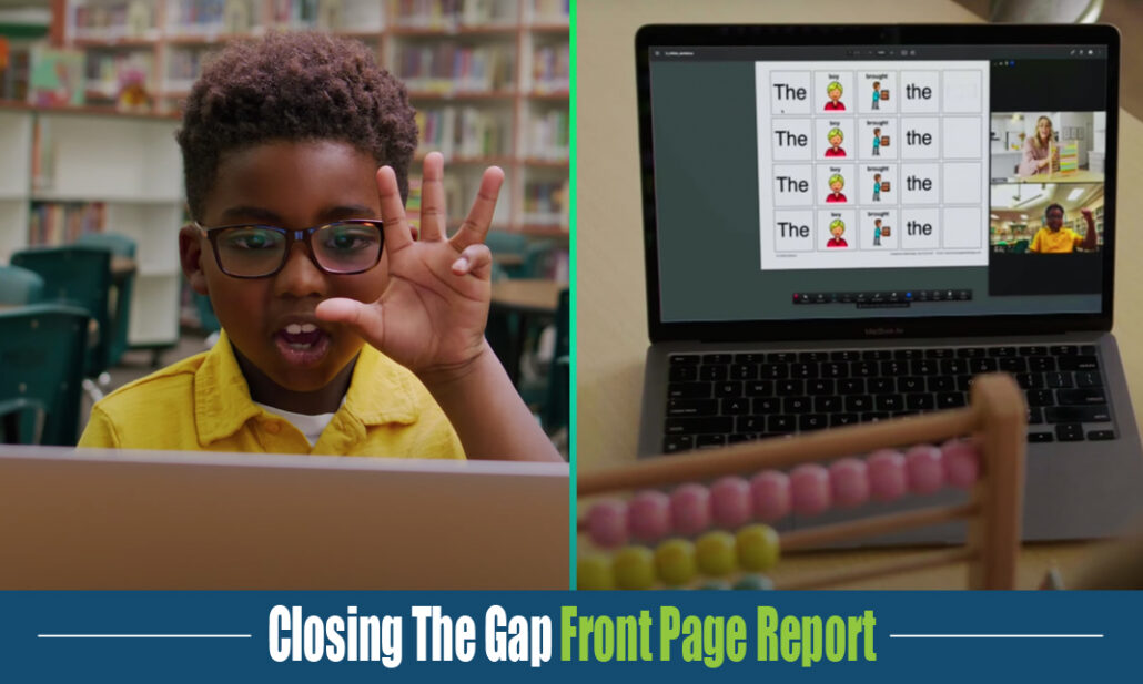 Closing The Gap Front Page Report on eLuma