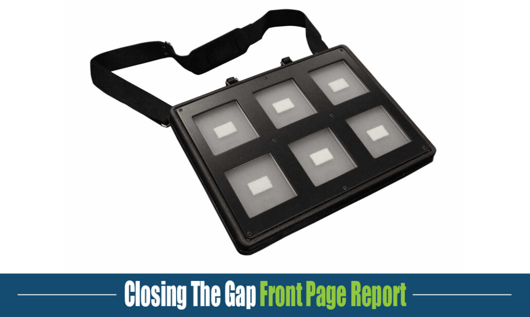 Closing The Gap Front Page Report on Tactile Symbol Communicator