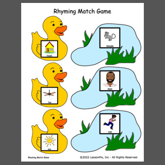 Rhyming+match+game