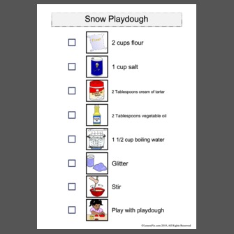 Snow+playdough