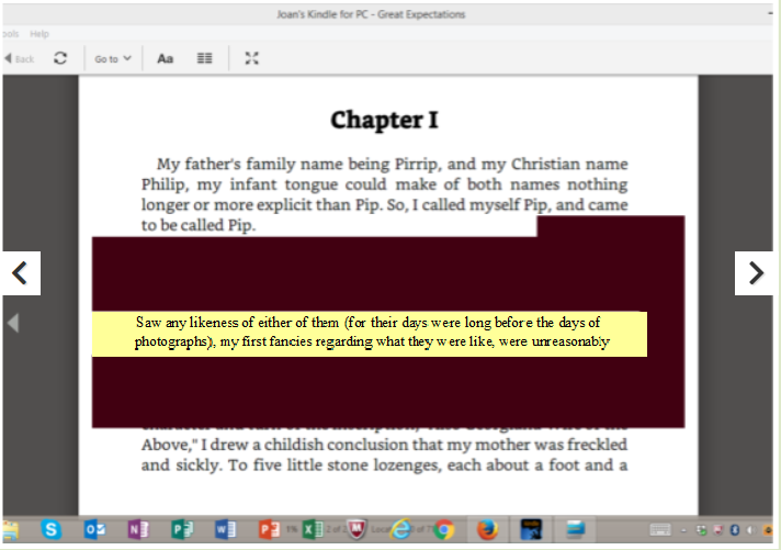 Reading Focus Cards App with Kindle App for e-Books