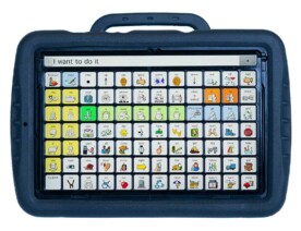 10-inch NovaChat 10 with black active wrap and LAMP Words for Life vocabulary