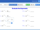 math homework with text box to type formatted math