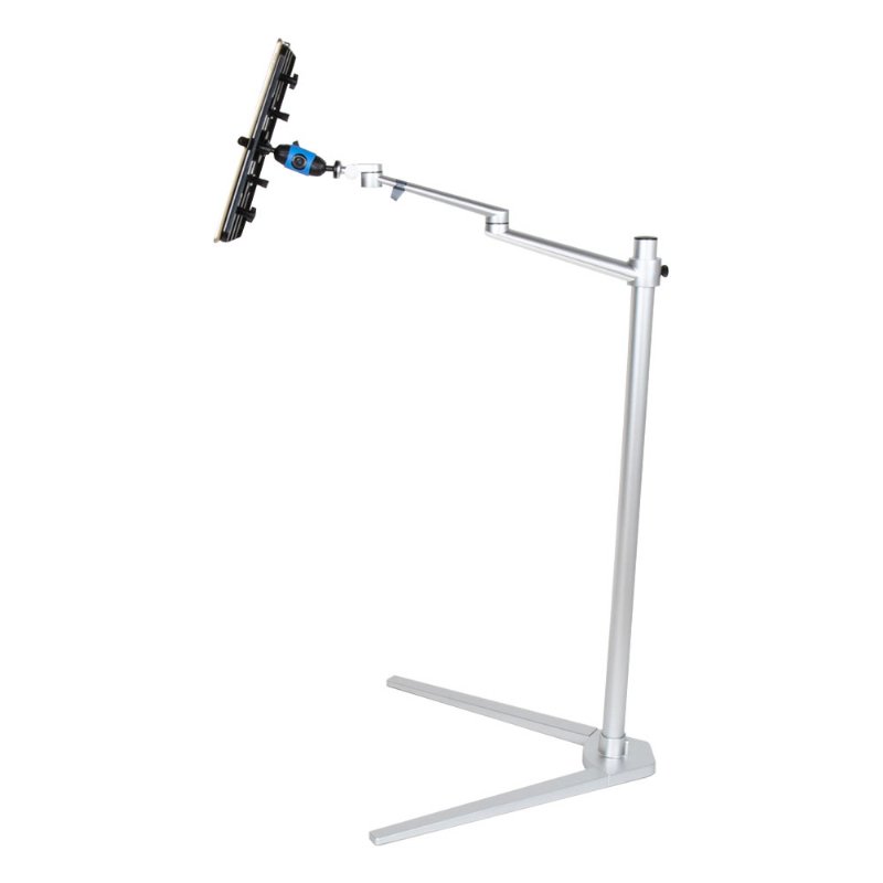 KUPOCARE KMF-101-L lightweight bedside floor stand for a tablet with a 3-inch arm
