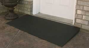 EZ Access Flat Edge Rubber Threshold Wheelchair Ramp