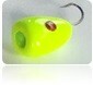 AT Fishing lure #16 Chartreuse with Red Eye 3 Pack