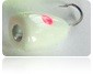 AT Fishing lure #16 White with Pink Eye Glow in the Dark 3 Pack