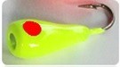 AT Fishing lure #8 Chartreuse with Red Eye 3 Pack